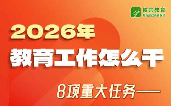 2026年全国教育工作会议要点来了，组图带你看